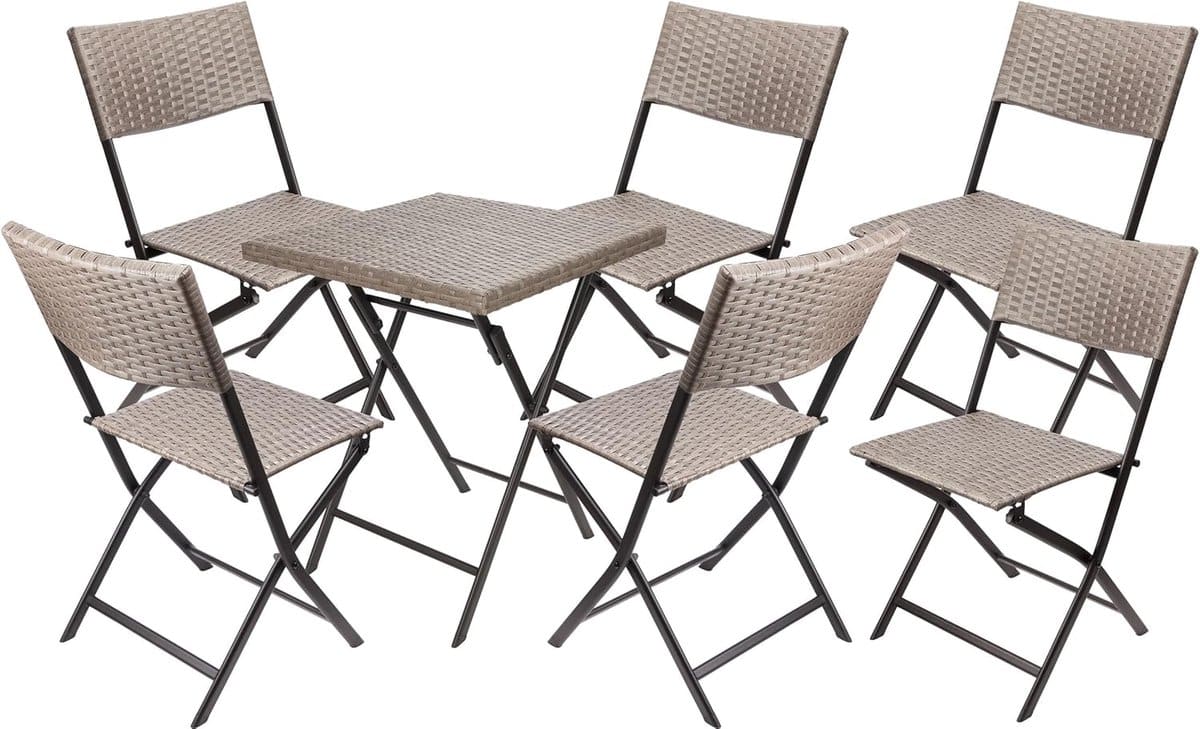 brubaker balkonset toscane met tafel en 6 stoelen