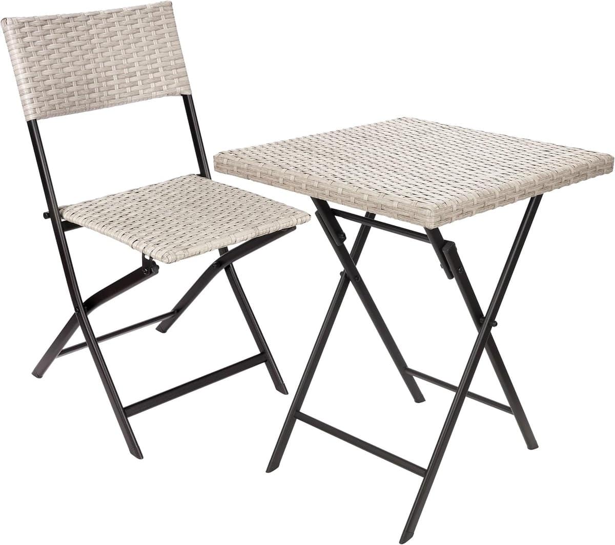 brubaker lugano balkonset met tafel en 1 stoel