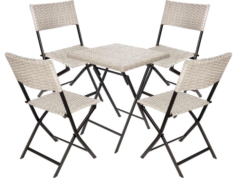 BRUBAKER Lugano Balkonset met tafel en 4 stoelen
