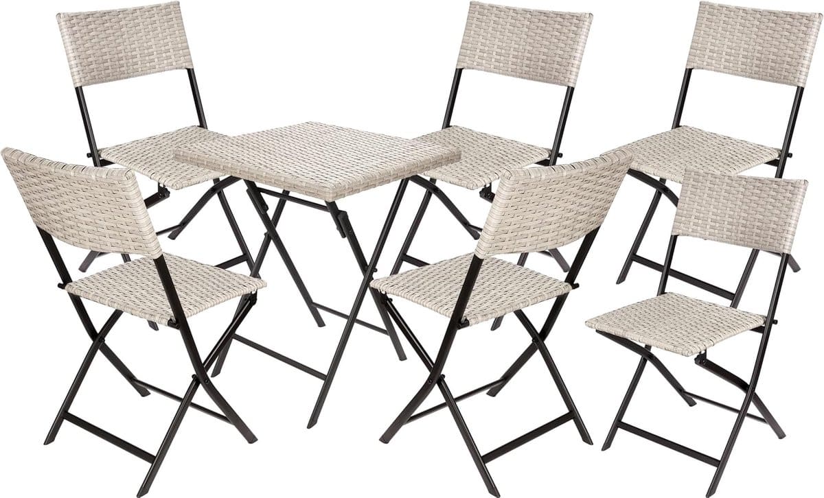 brubaker lugano balkonset met tafel en 6 stoelen
