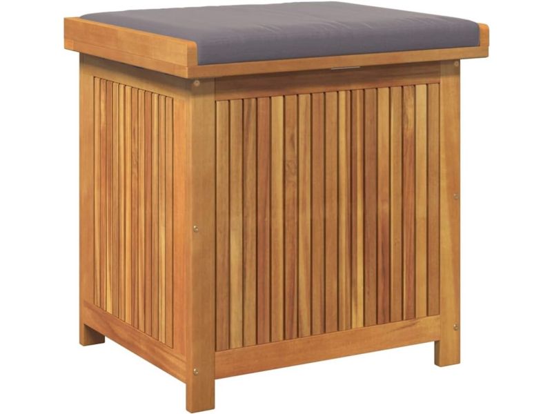 Buiten Kussenbox van Acaciahout 60x50x61cm - Opbergdoos voor Kussens en Tuinaccessoires