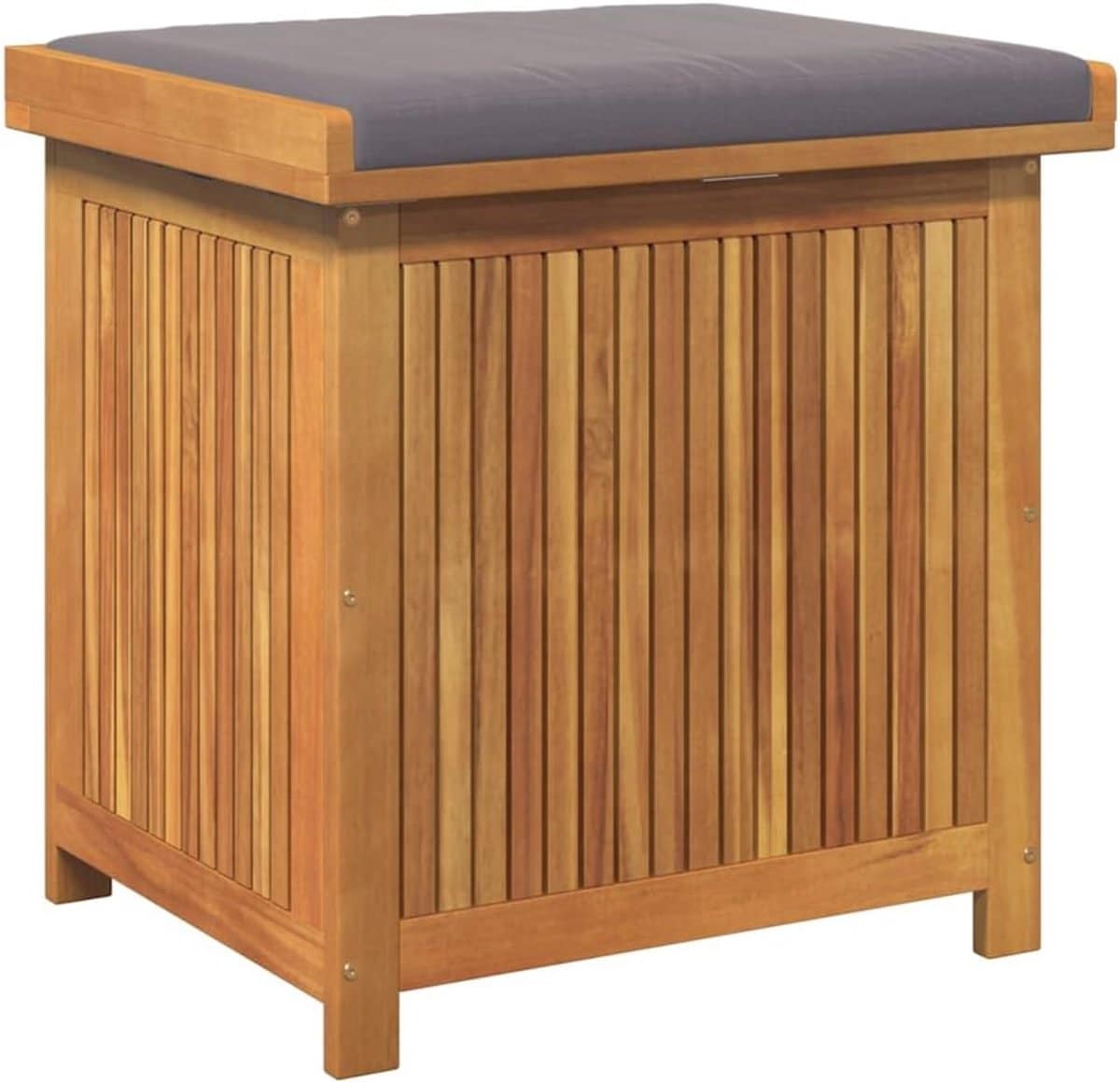 buiten kussenbox van acaciahout 60x50x61cm opbergdoos voor kussens en tuinaccessoires