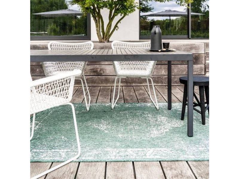 Buiten vloerkleed sage - Groen - dubbelzijdig - EVA Interior - 240 x 340 cm - (XL)