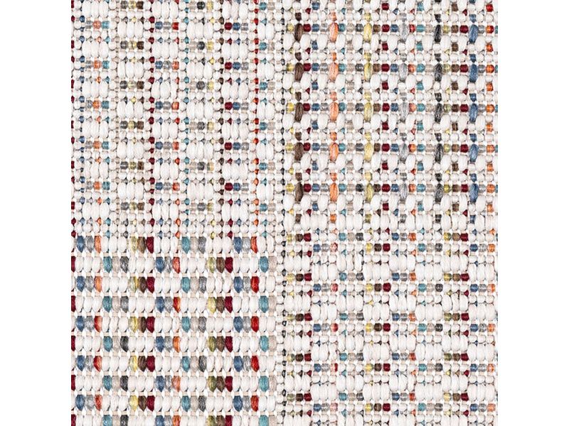 Buitenkleed 160x230 cm Crème Grijs Tegelpatroon - Waterdicht & Weerbestendig voor Tuin, Balkon en Terras