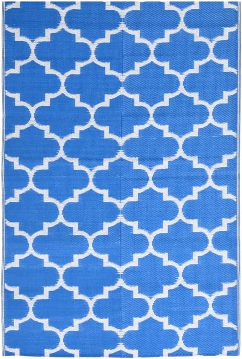buitenkleed 190×290 cm polypropeen blauw voor buiten