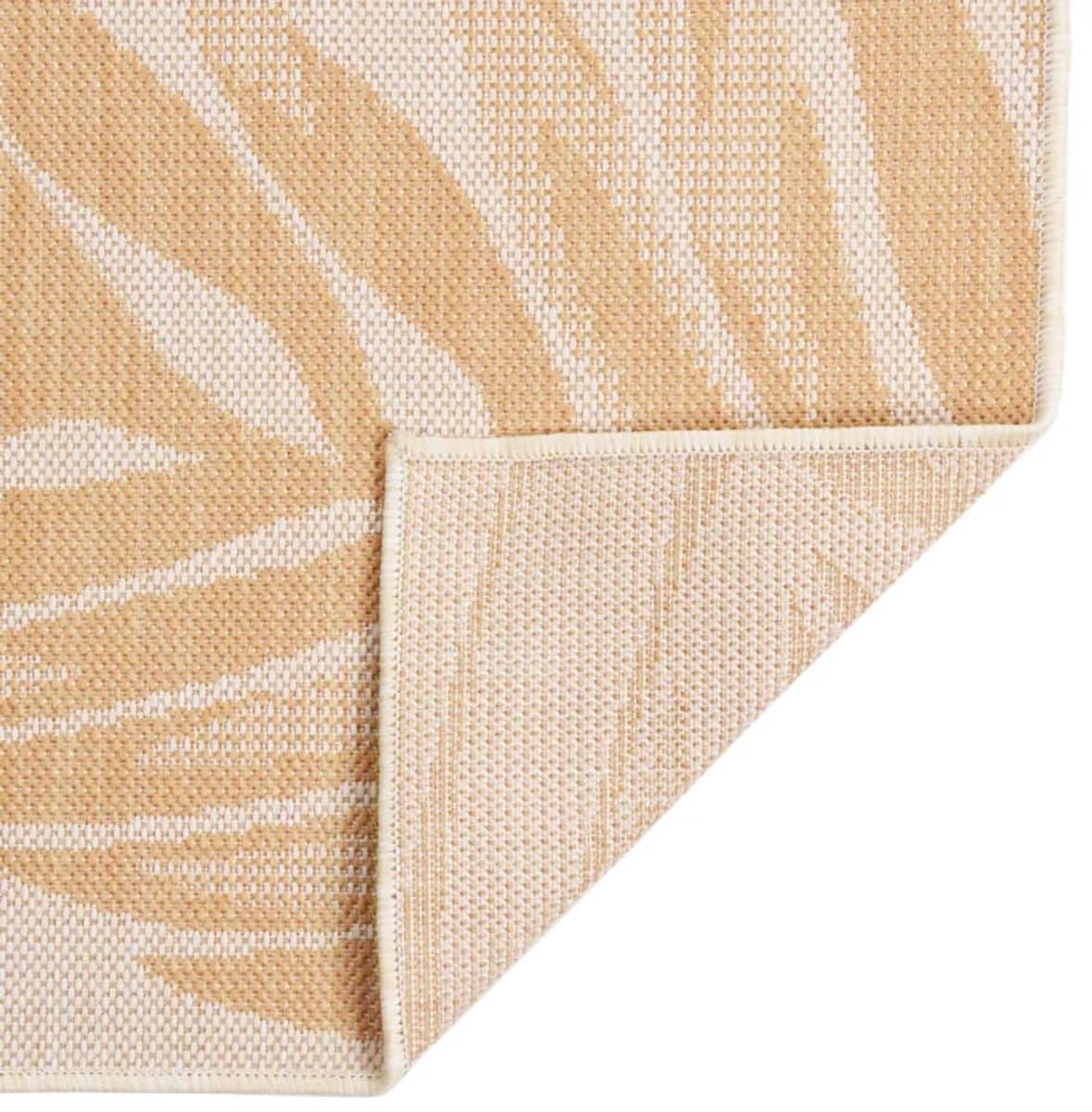 buitenkleed | buitentapijt met bladpatroon platgeweven 200×280 cm