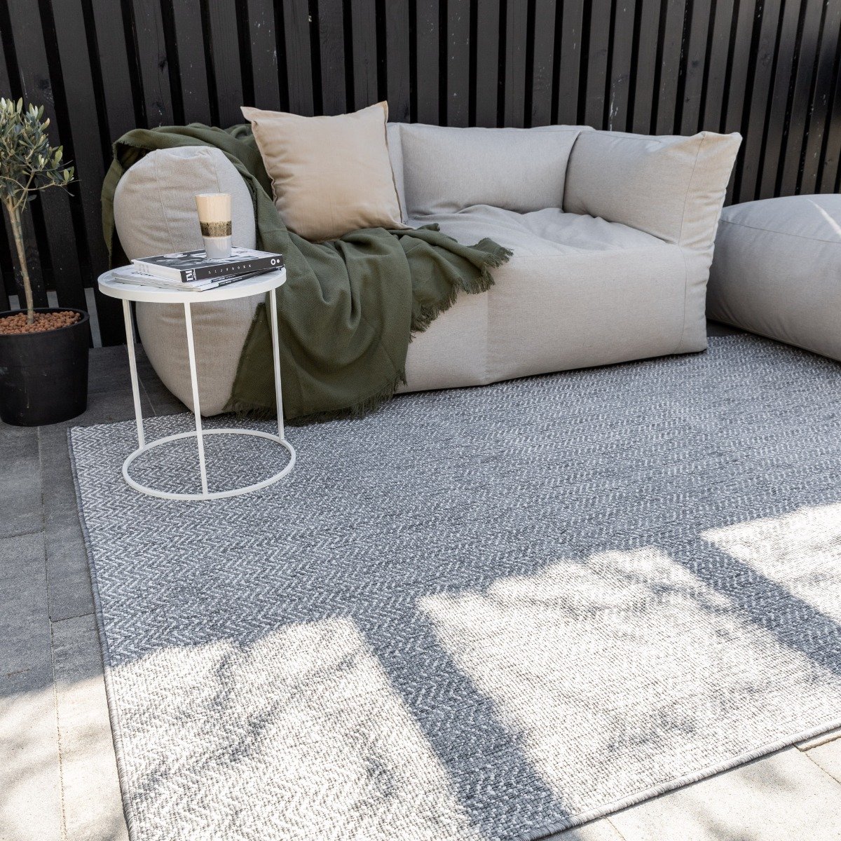 buitenkleed dahl grijs eva interior 200 x 290 cm (l)