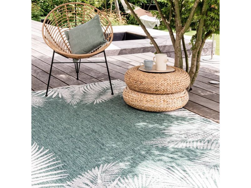 Buitenkleed Leaf - Groen - dubbelzijdig - EVA Interior - 280 x 380 - (XXL)