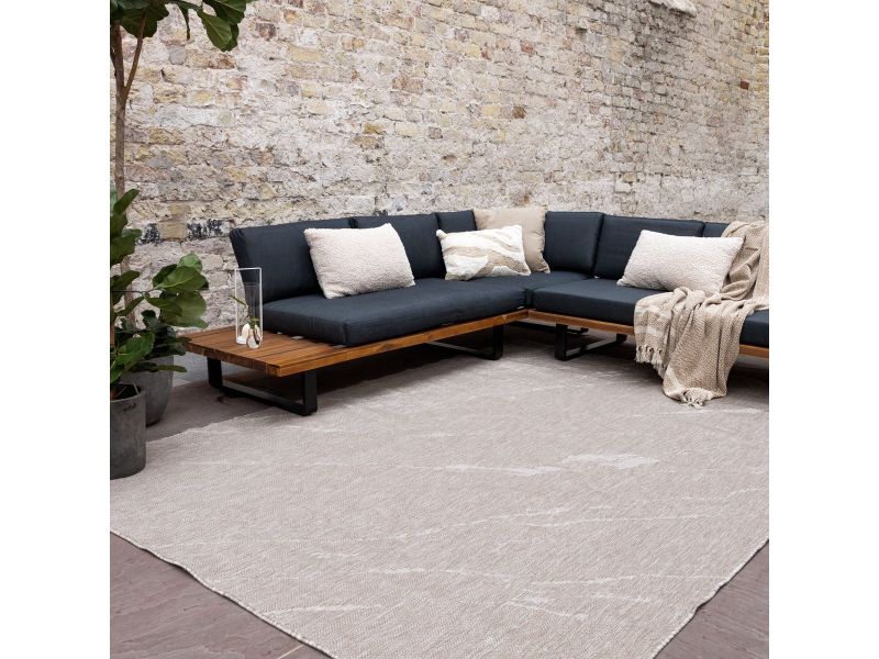 Buitenkleed Marble - Naturel/wit - dubbelzijdig - EVA Interior - 200 x 290 cm - (L)