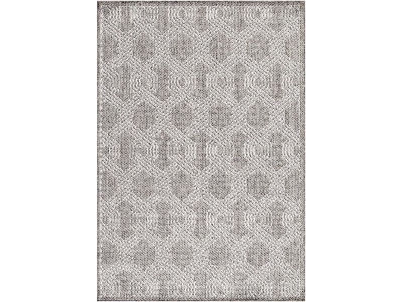 Buitenkleed met patronen Aruba - grijs 4904 - 200x290 cm