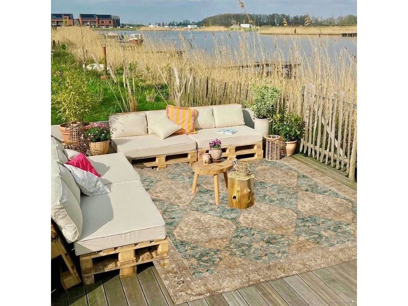 Buitenkleed, Tuinkleed, Balkonkleed 300cm x 200cm gemaakt van PET Flessen