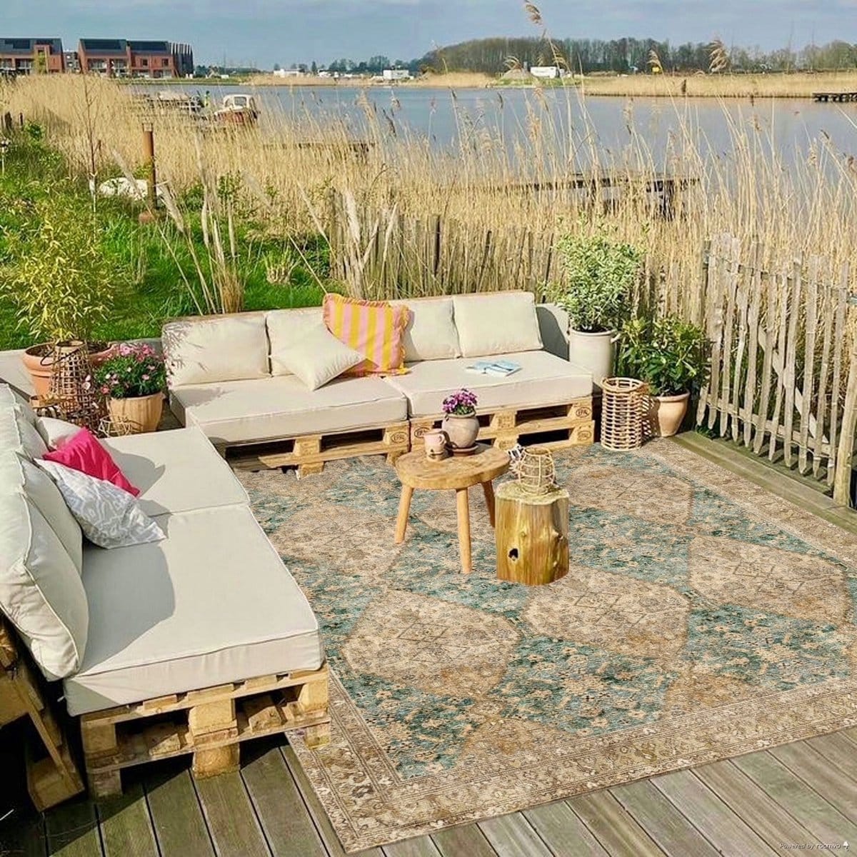 Buitenkleed, Tuinkleed, Balkonkleed 300cm x 200cm gemaakt van PET Flessen