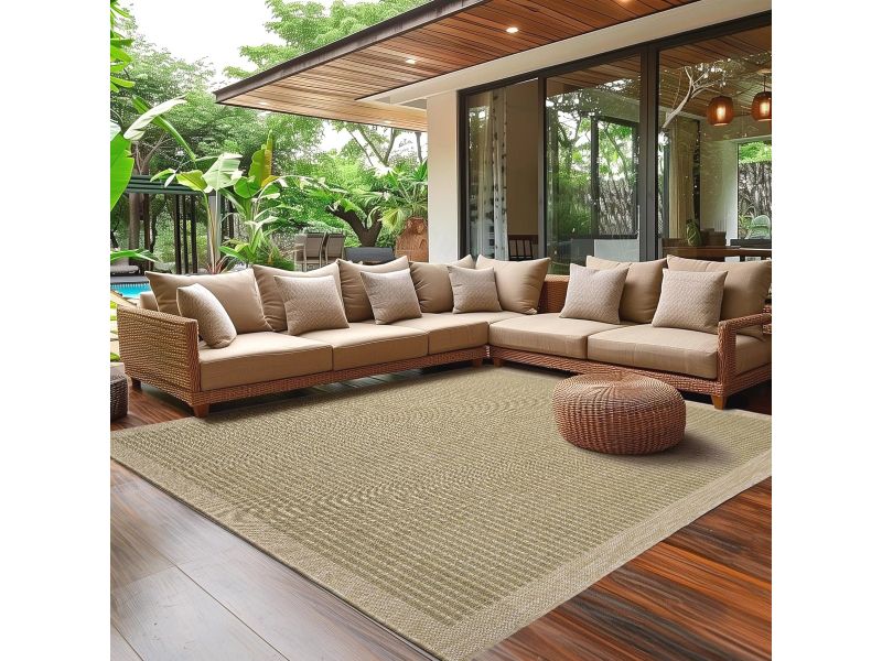 Buitentapijt voor Terras en Tuin - Weerbestendig en Wasbaar - Verkrijgbaar in Diverse Maten en Kleuren