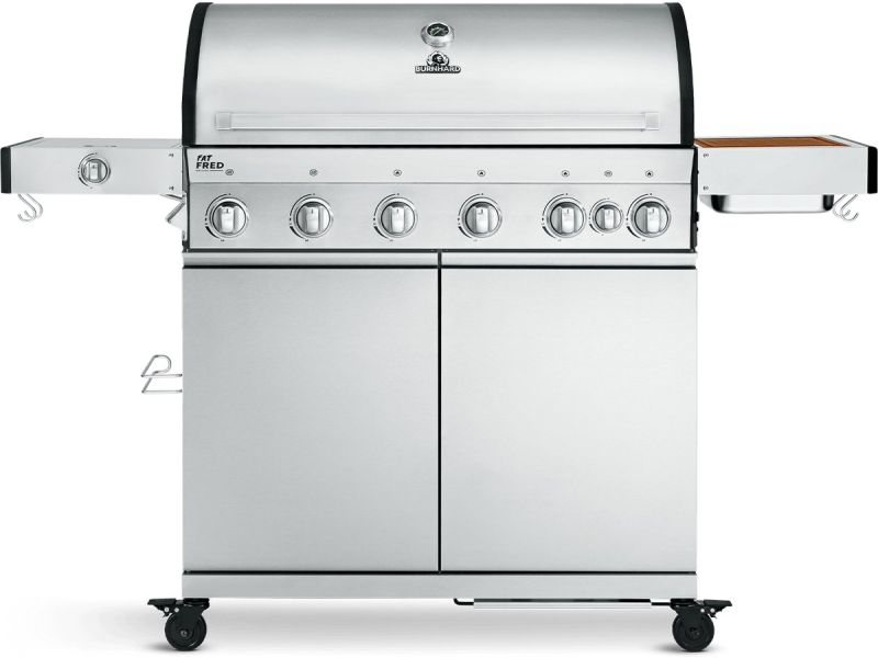 BURNHARD® Gas BBQ Fat FRED | 6-Brenner Gasgrill Deluxe