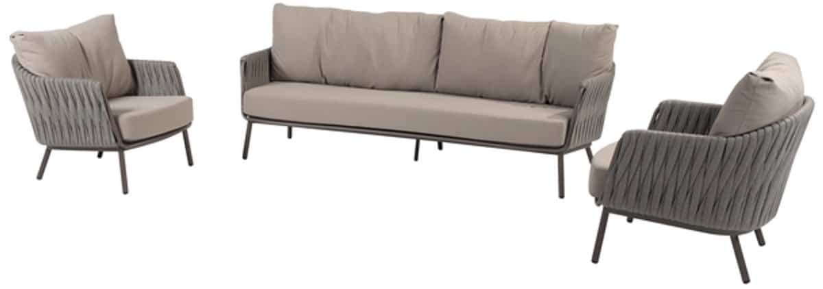 cannes stoel bank loungeset 3 delig organic terre taste 4so