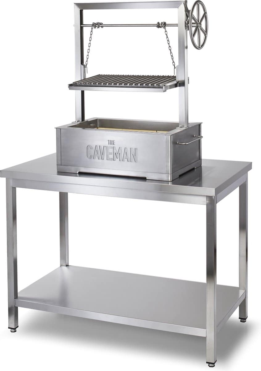 caveman grill ‘pro’ inbouw argentijnse grill buitenkeuken