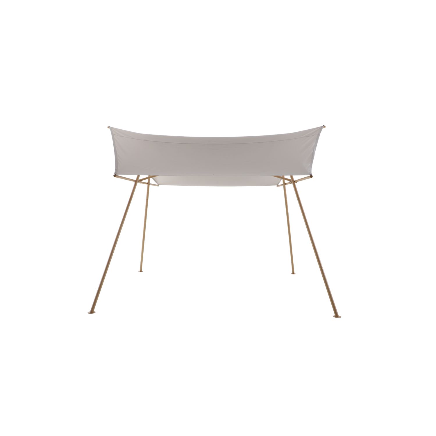 central park schaduwdoek met palen corfou beige 399x300x298cm