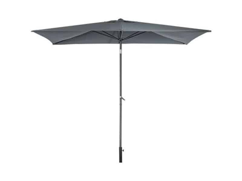 Central Park Stokparasol Cielo - 250x150cm - Antraciet - Kantelbaar Met Opwindmechanisme 180g/m²