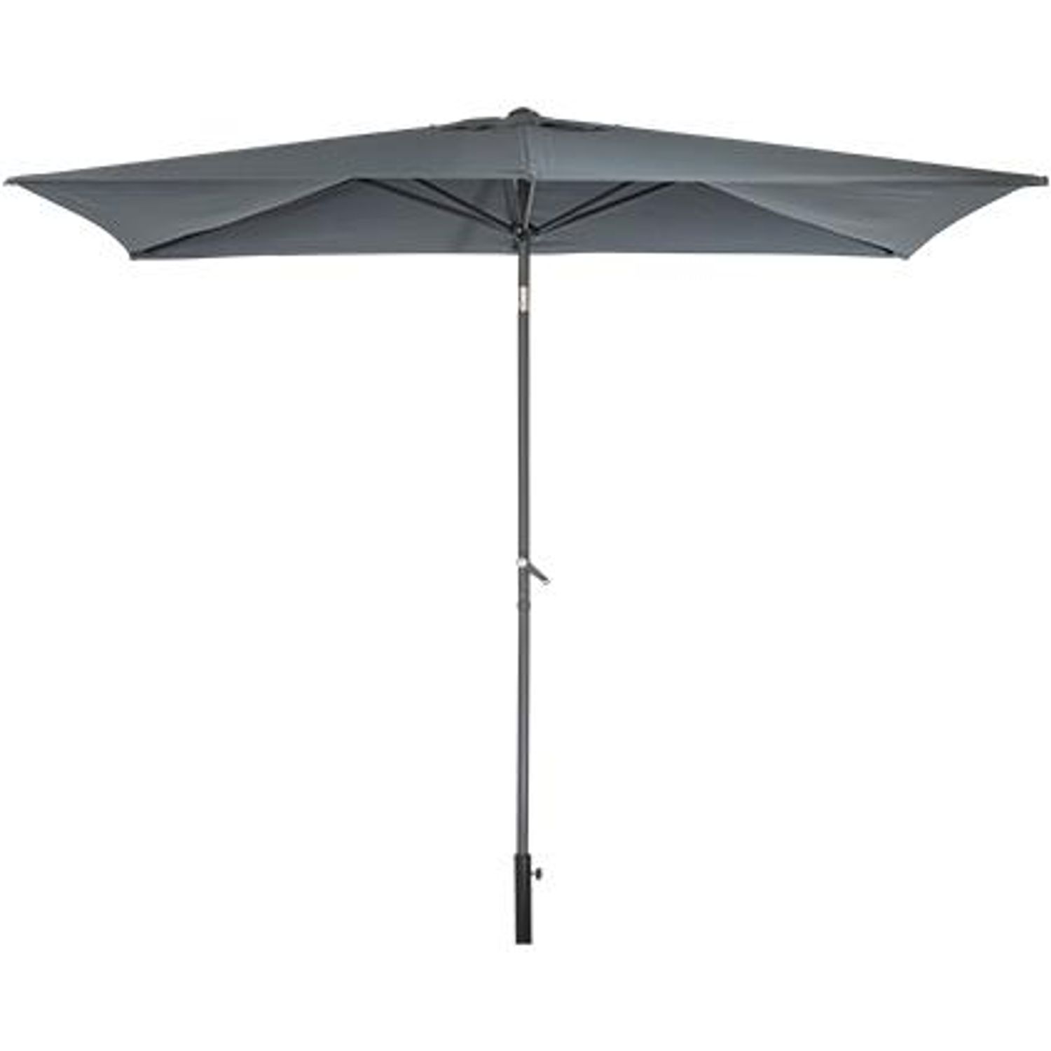 central park stokparasol cielo 250x150cm antraciet kantelbaar met opwindmechanisme 180g/m²
