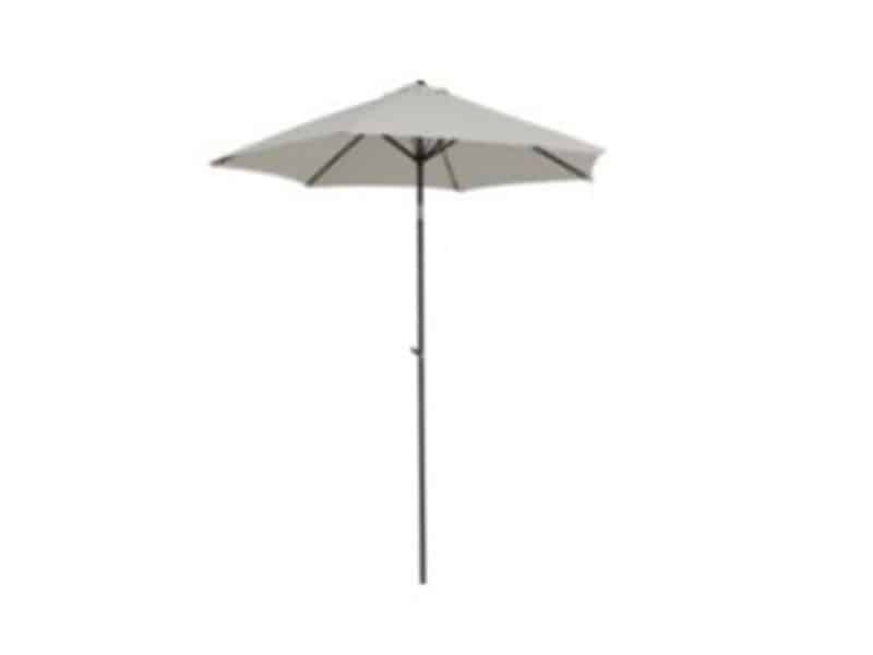 Central Park Stokparasol Sunny - D 288cm - Ecru - Kantelbaar Met Opwindmechanisme