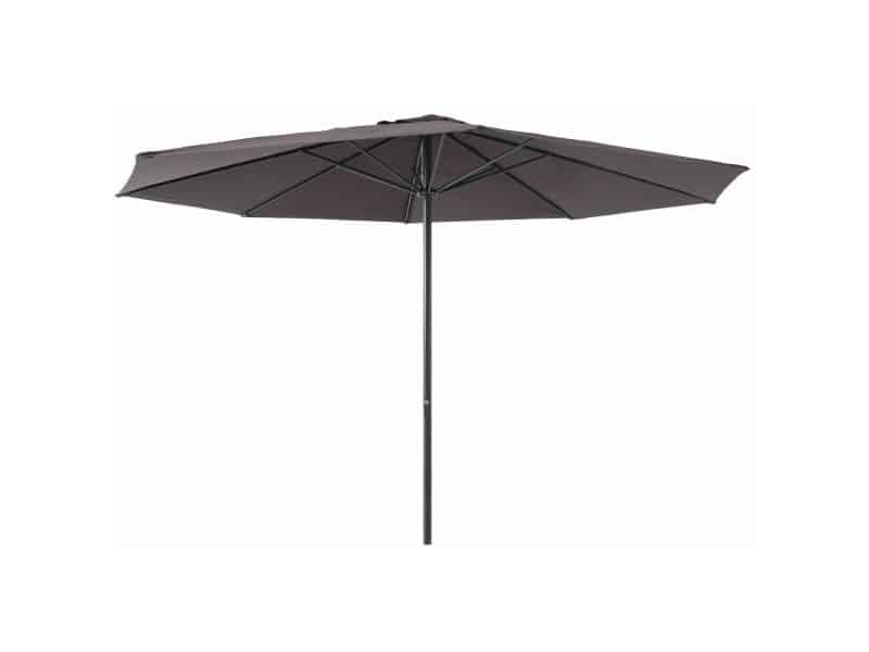 Central Park Stokparasol Sunny - D 350cm - Antraciet - Met Opwindmechanisme 180g/m²