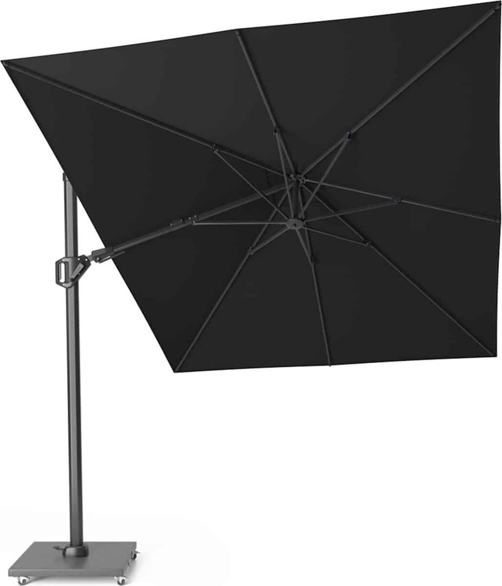 challenger t2 zweefparasol 350×260 cm zwart