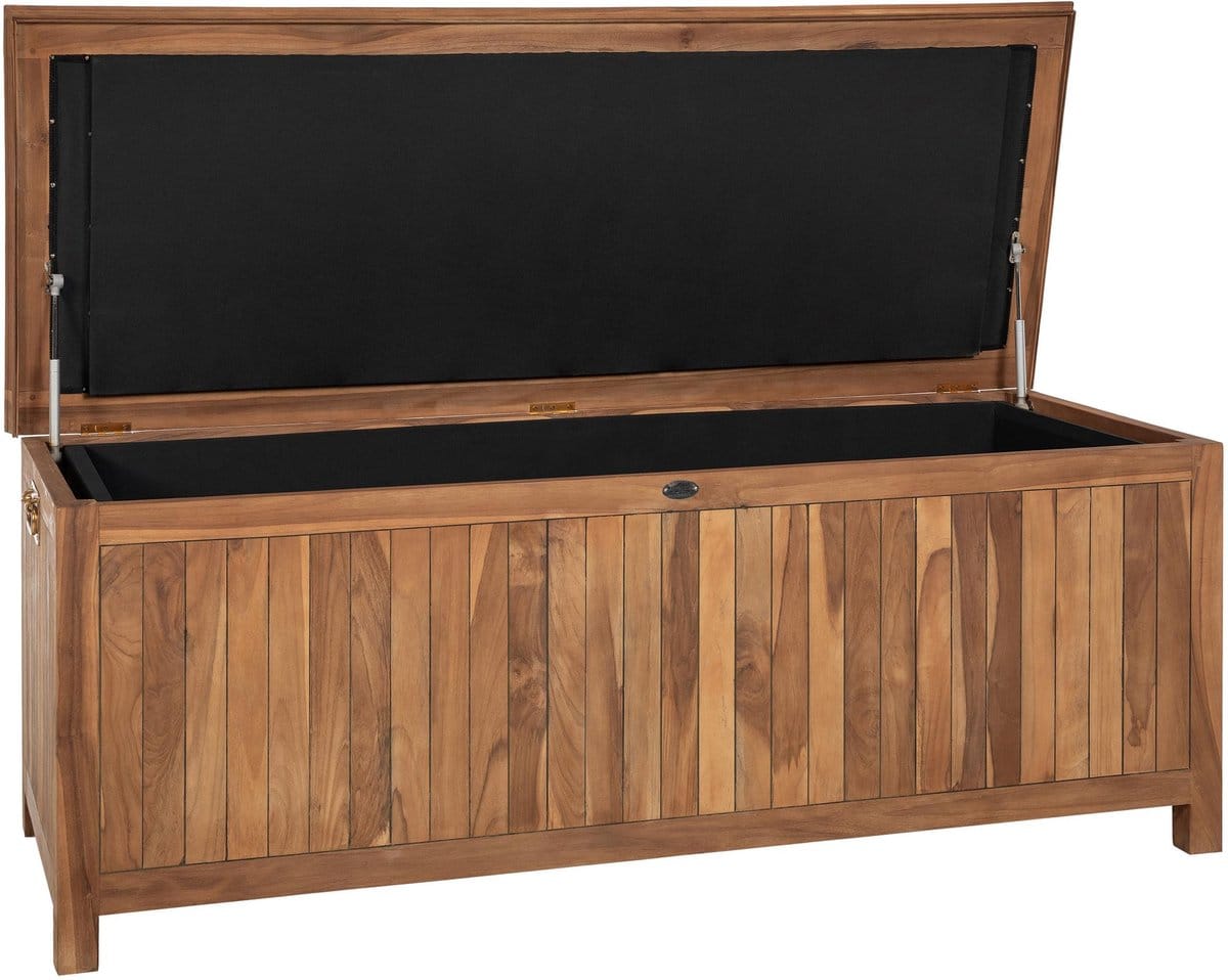 clp opbergbox tuinkussenbox novena waterdicht tuinkussenbox opbergbox van teakhout weerbestendig voor buitengebruik teak