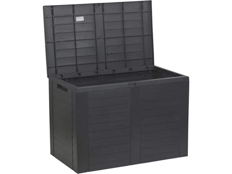 Compacte 190 liter kunststof opbergdoos voor balkon en tuin