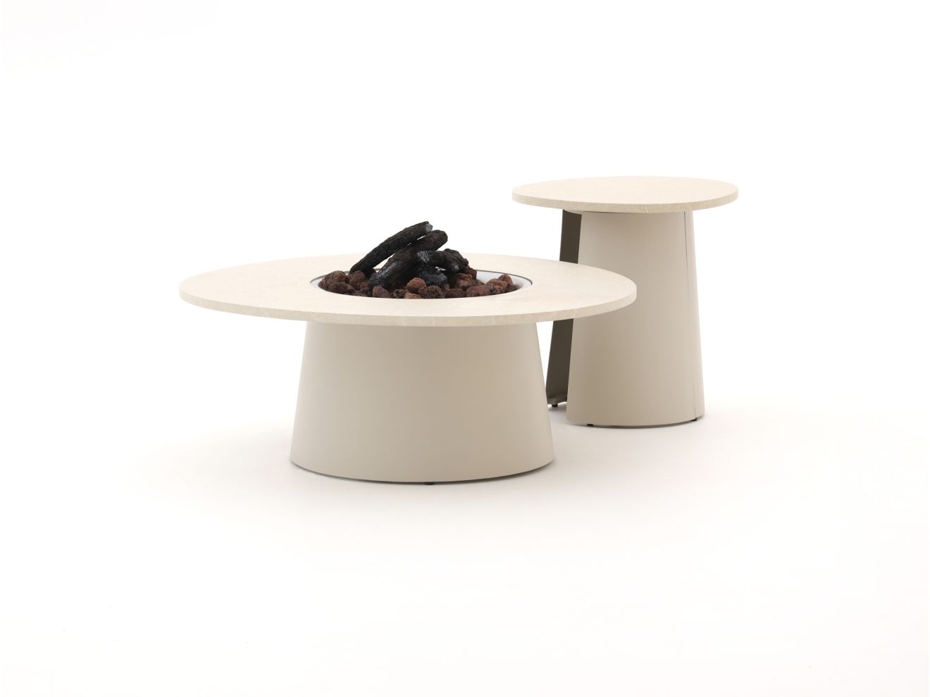 cosidune lounge vuurtafelset ø 100cm (h: 40cm)/ø 55cm (h: 55cm) laagste prijsgarantie!