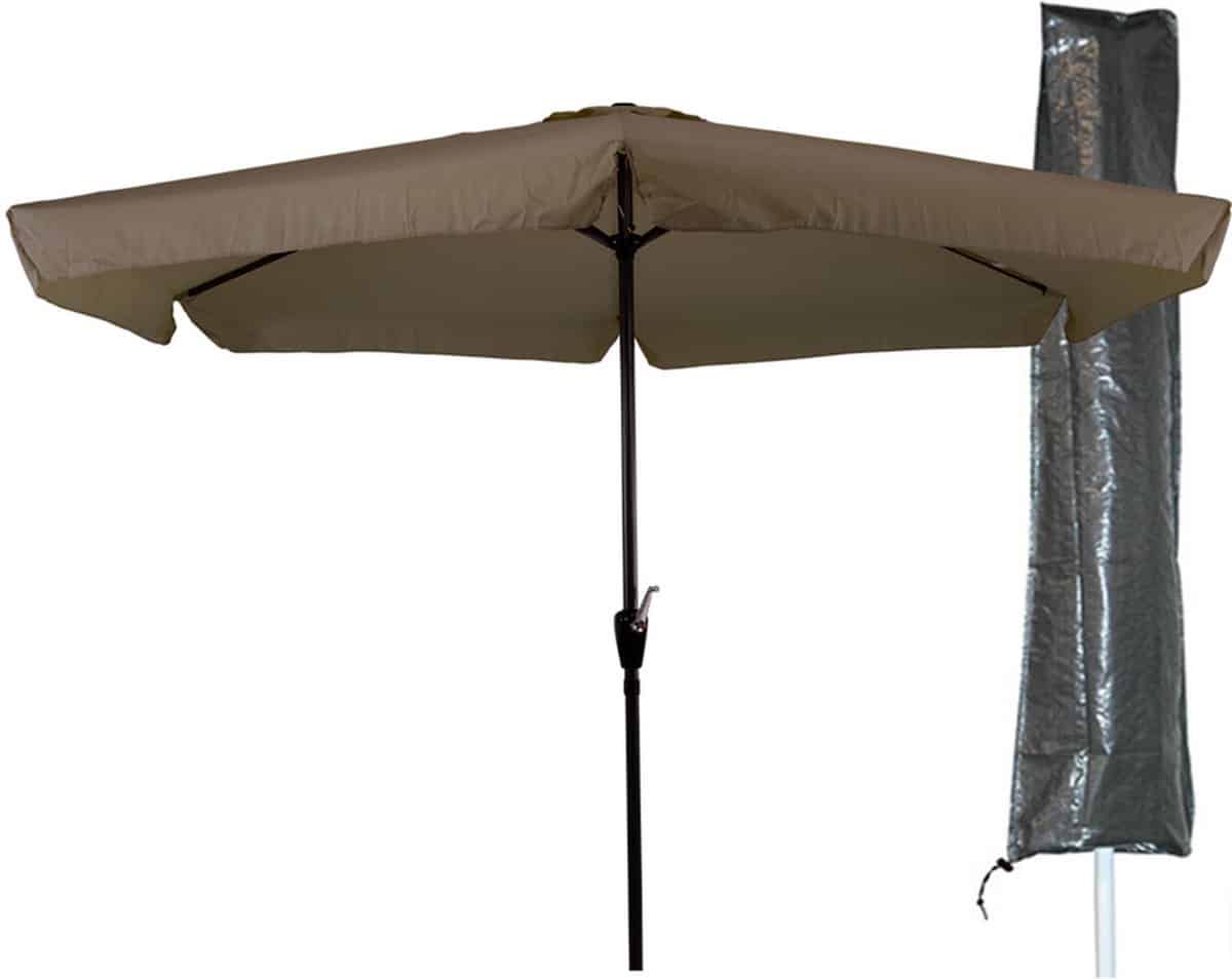 cuhoc parasol 300 cm taupe + basic cuhoc