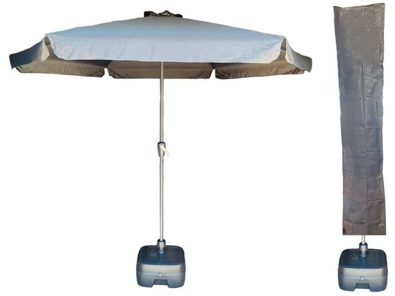 CUHOC - Parasol Sunny Grey - Ø300cm + Verrijdbare Parasolvoet