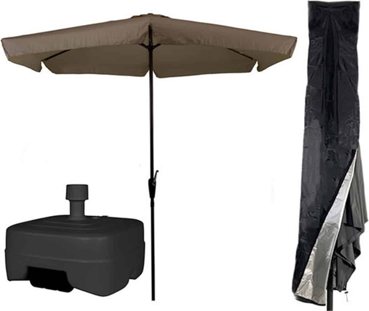 cuhoc taupe parasol parasolhoes extra zware vulbare verrijdbare