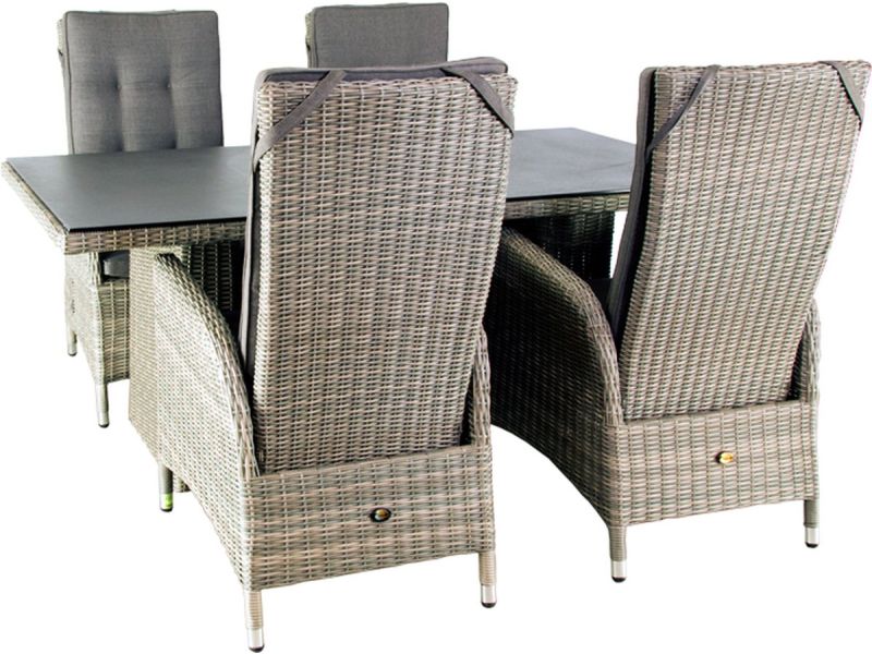 Dining set Santa Cruz Chocolate Taupe