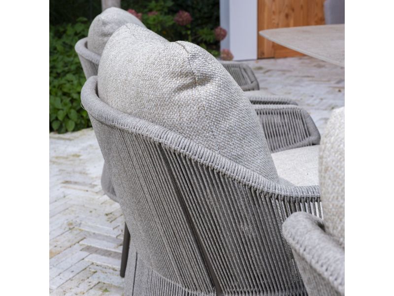 Donato Florence low dining tuinset 160xH69 cm 8 delig keramiek