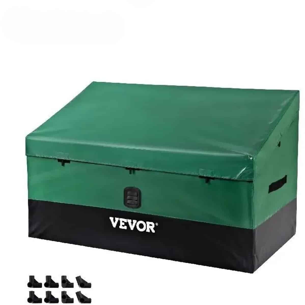 donemore® outdoor opbergdoos tuin opbergbox waterdicht opvouwbaar groot formaat zwart 147x86x108 cm 7,8 kg