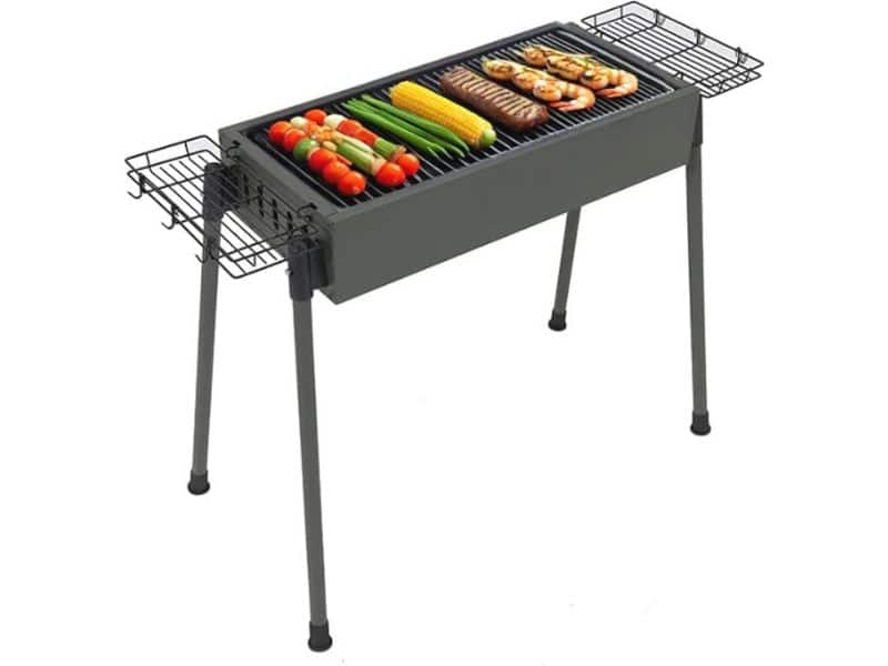 Draagbare Heavy Duty Houtskool BBQ Grill voor Camping en Tuin