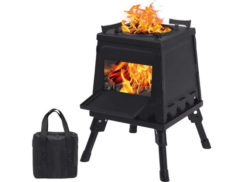 Draagbare Houtkachel voor Camping - Efficient, Lichtgewicht, en Gemakkelijk te