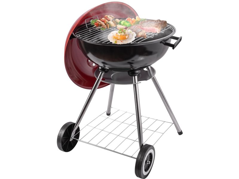 Draagbare Houtskoolgrill - 45,7 cm - Voor Buiten en Feesten