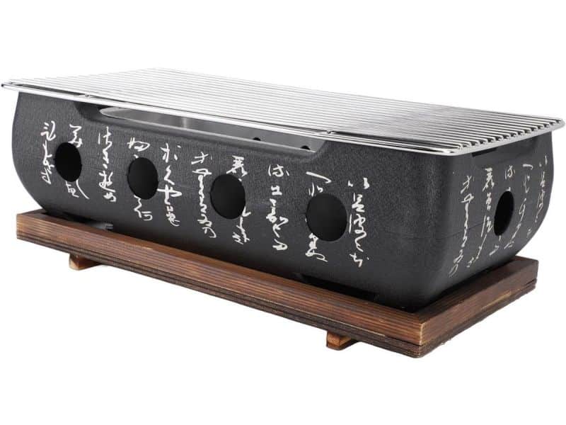 Draagbare Japanse Barbecue Grill (XL) - Hibachi Houtskool BBQ met