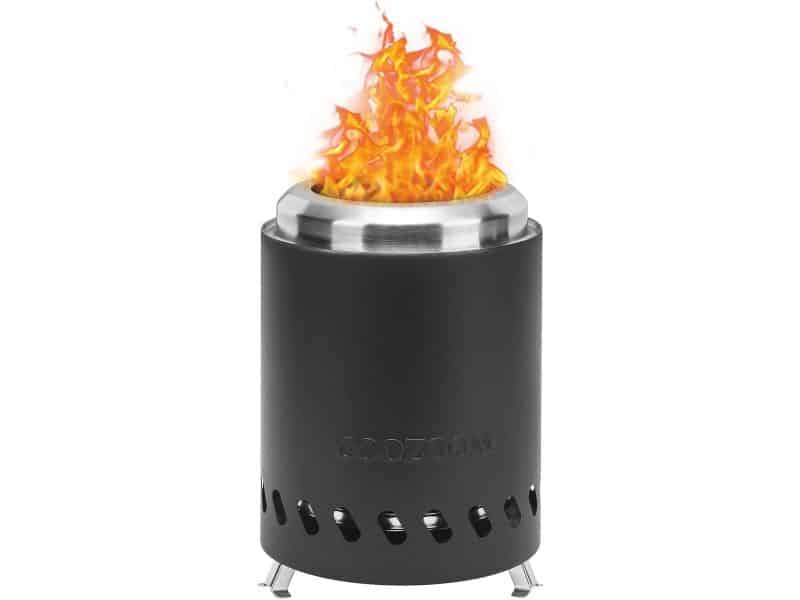 Draagbare Mini Buitenkachel: 5,5 Inch Roestvrijstalen Tafelvuurkorf met Laag Rookverbranding voor Buiten