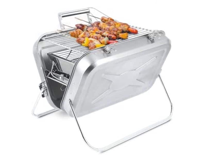 Draagbare Opvouwbare Houtskool BBQ Grill voor Outdoor Koken