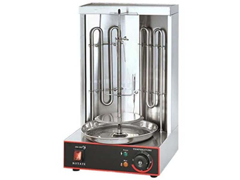 Elektrische Dönermachine met Verticale Grill en 6 Omwentelingen per Minuut
