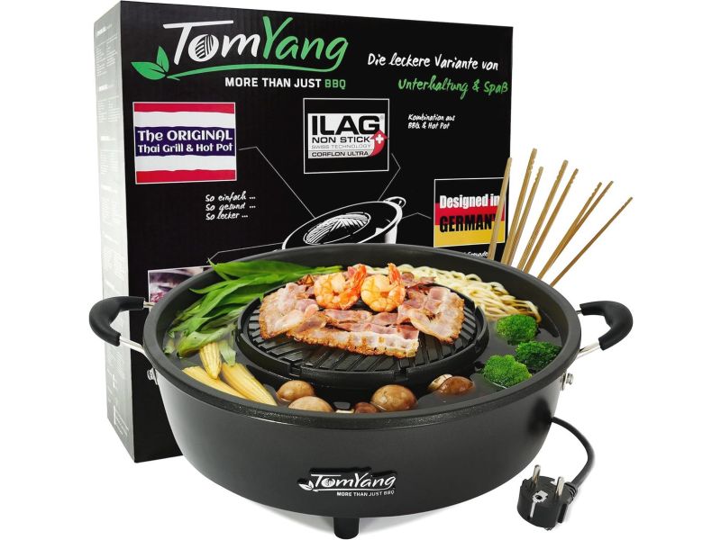 Elektrische Thaise BBQ Grill en Hot Pot - Tafelgrill en