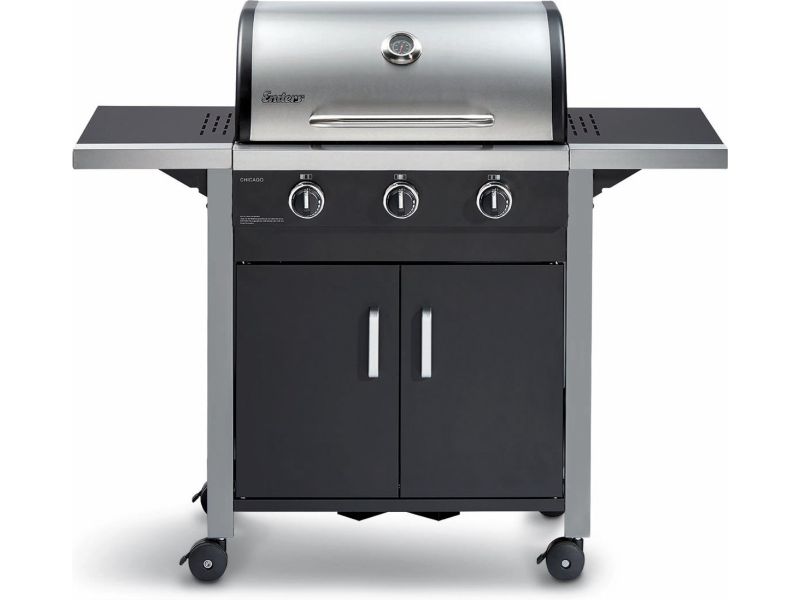 Enders Chicago 3 Gas barbecue - Zwart - Grilloppervlak 60x42