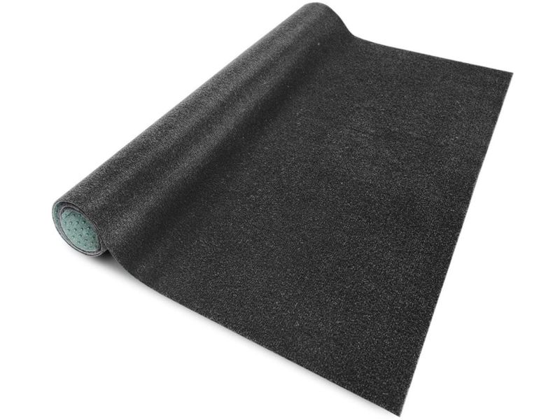 FLOORDIREKT Gazontapijt Farbwunder - Antraciet - Ideaal voor Balkon en Terras - 200 x 700 cm