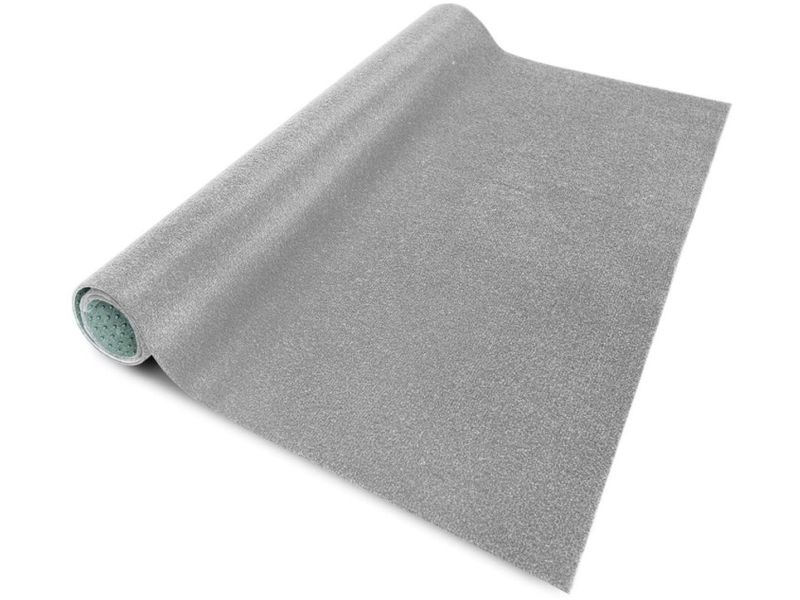 FLOORDIREKT Gazontapijt Farbwunder - Grijs - Ideaal voor Balkon en Terras - 200 x 500 cm