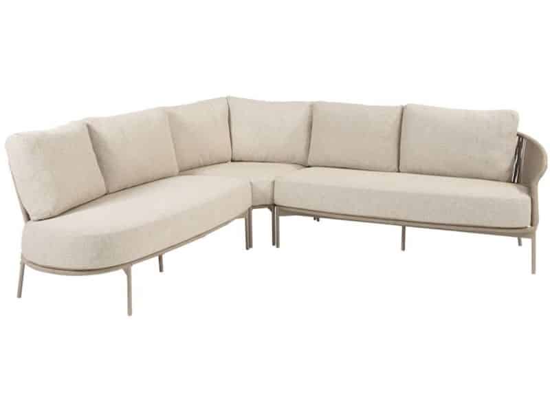 Florence hoek loungeset 3 delig latte rope Taste 4SO