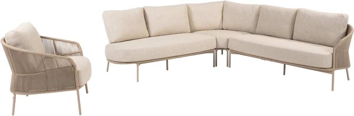 florence hoek loungeset 4 delig latte taste 4so