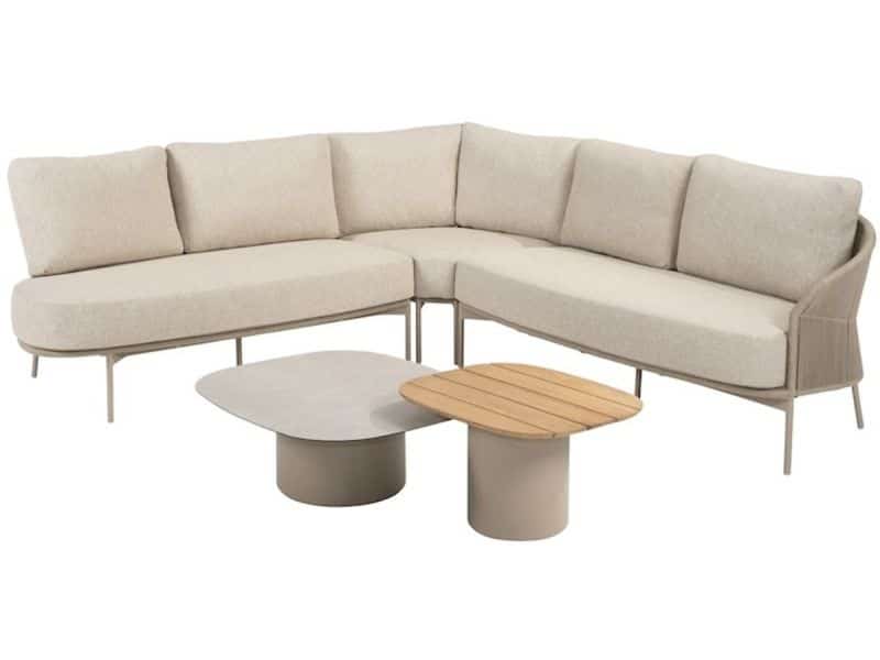 Florence hoek loungeset 5 delig latte rope Taste 4SO
