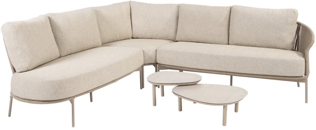 florence hoek loungeset 5 delig latte rope taste 4so